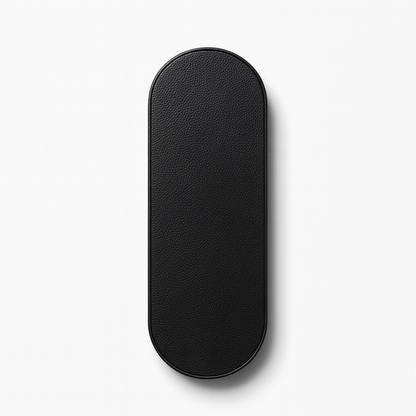 GadgetKing Telefoonhouder & Vingerhouder – Selfie Grip - Leer Look – Zwart