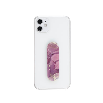 GadgetKing Telefoonhouder & Vingerhouder – Selfie Grip - Marmer Look – Paars