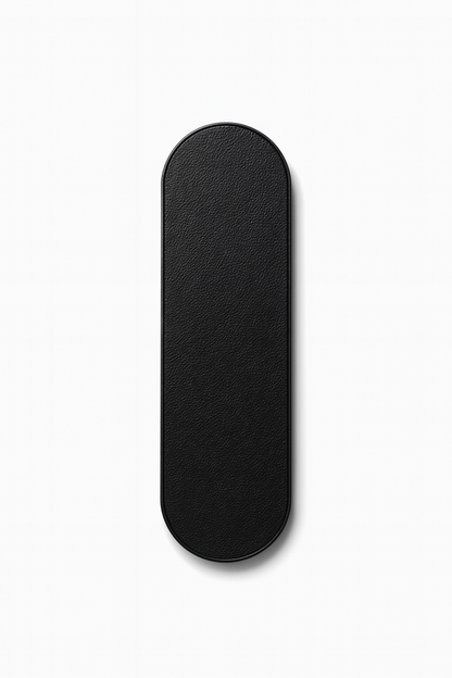 GadgetKing Telefoonhouder & Vingerhouder – Selfie Grip - Leer Look – Zwart