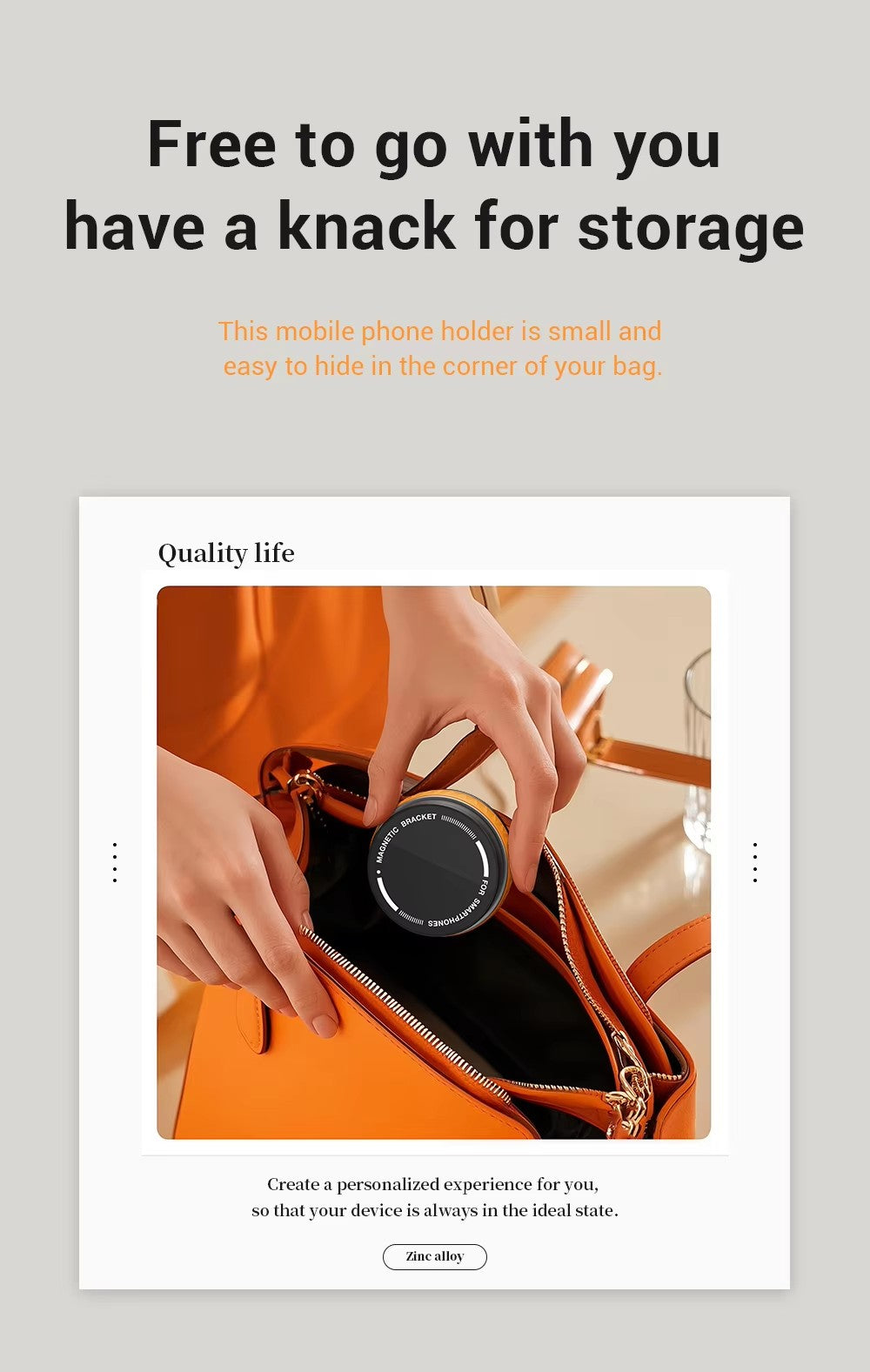 Magnetic Car Phone Holder Stand