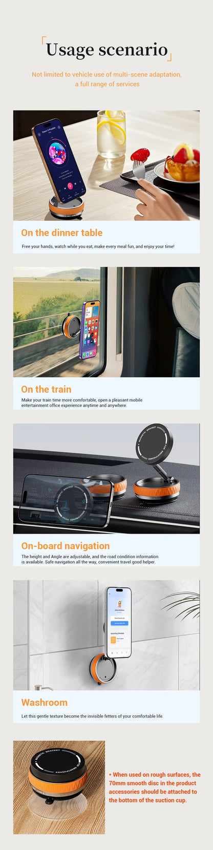 Magnetic Car Phone Holder Stand