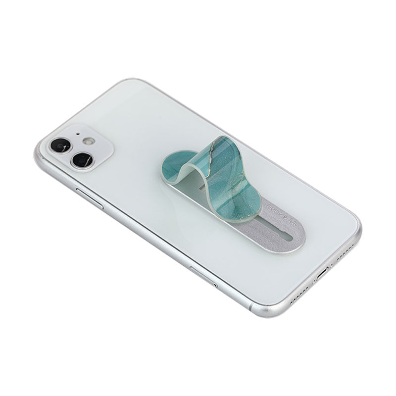 GadgetKing Telefoonhouder & Vingerhouder – Selfie Grip - Marmer Look – Groen