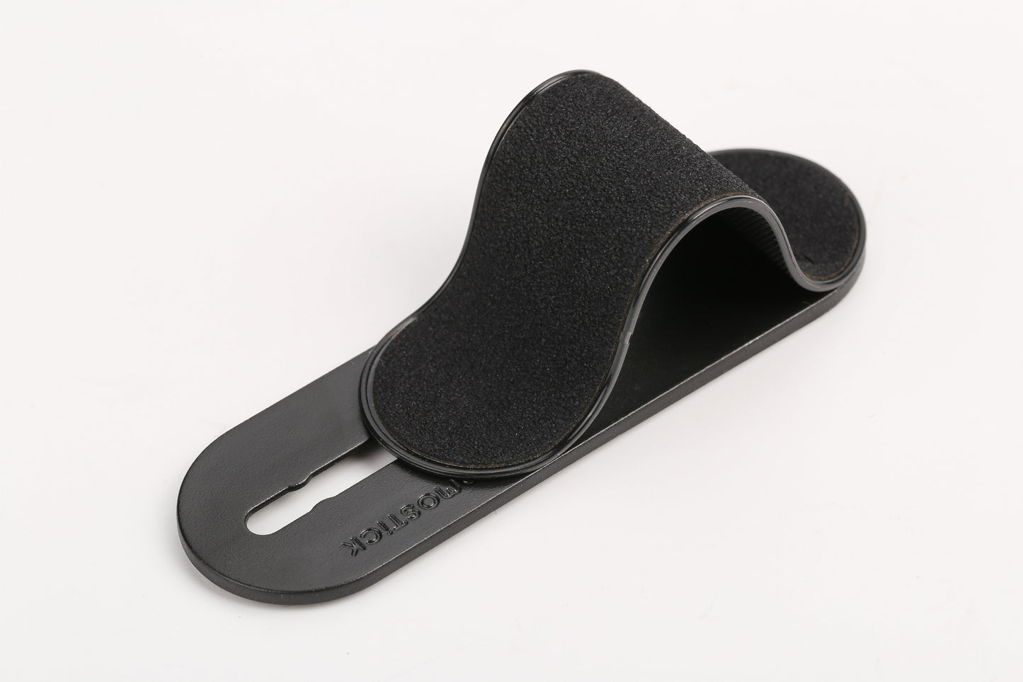 GadgetKing Telefoonhouder & Vingerhouder – Selfie Grip - Suède Look – Zwart